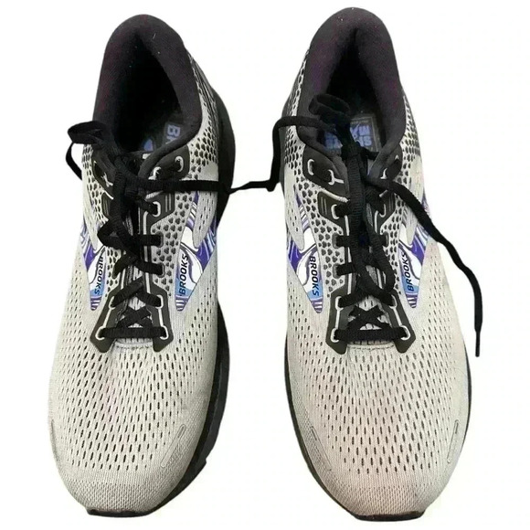 Brooks Ghost 14 Mens Running Shoes Gray Black Athletic Sneakers Size 12 - Picture 5 of 9